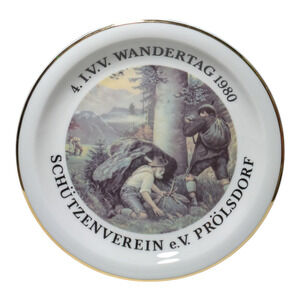 Commemorative Item for The I.V.V. Hiking Day In 1980 Vintage Collector Plate EUC